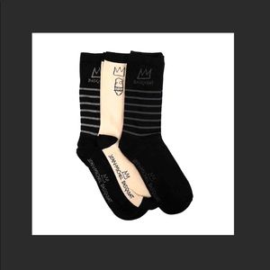 3 pair of JEAN-MICHEL BASQUIAT socks